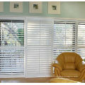 Manual Sliding Inside Window Shutters Wood For Room Ventilation